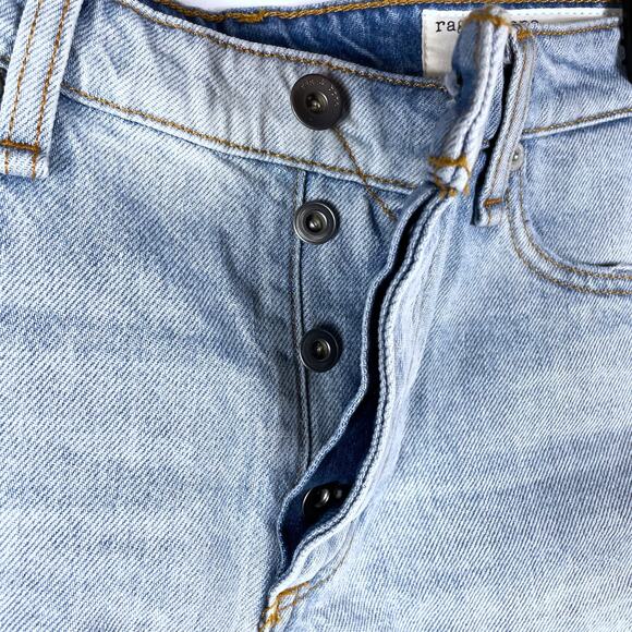 Rag & Bone Dre Short Cut Off Button Fly Jade Blue Denim Sz‎ 28 Women's - Picture 6 of 11